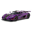Koenigsegg 2014 One1 paars 1:24 – diecast displaymodel