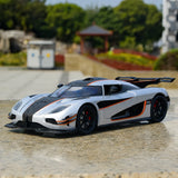 Koenigsegg 2014 One1 zilver 1:24 – diecast displaymodel