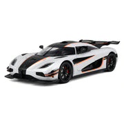 Koenigsegg 2014 One1 zilver 1:24 – modelauto van gegoten metaal voor display