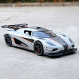 Koenigsegg 2014 One1 silver 1:32 – pressgjuten visningsmodell
