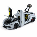 Koenigsegg 2020 Gemera Gray 1:24 – Gegoten Beeldvertoonmodel Gegoten