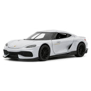 Koenigsegg 2020 Gemera grå 1:32 – modellbil i gjuten metall för display