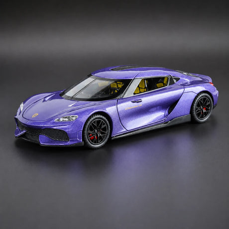 Koenigsegg 2020 Gemera paars 1:24 – diecast displaymodel