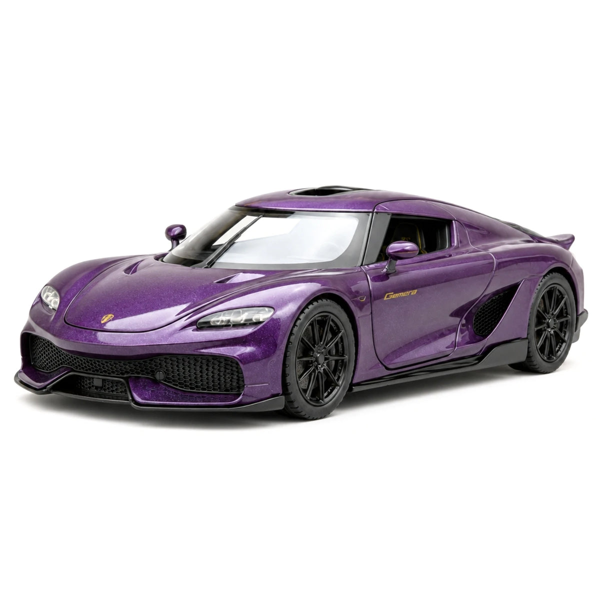 Koenigsegg 2020 Gemera lila 1:32 – pressgjuten visningsmodell