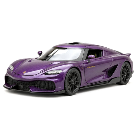 Koenigsegg 2020 Gemera lila 1:32 – pressgjuten visningsmodell