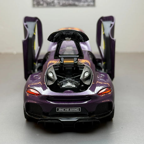 Koenigsegg 2020 Gemera lila 1:32 – pressgjuten visningsmodell