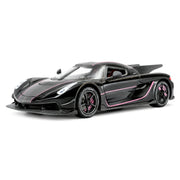 Koenigsegg 2020 Jesko Absolut zwart 1:24 – modelauto van gegoten metaal voor display