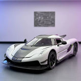 Koenigsegg 2020 Jesko Absolut wit 1:24 – diecast displaymodel