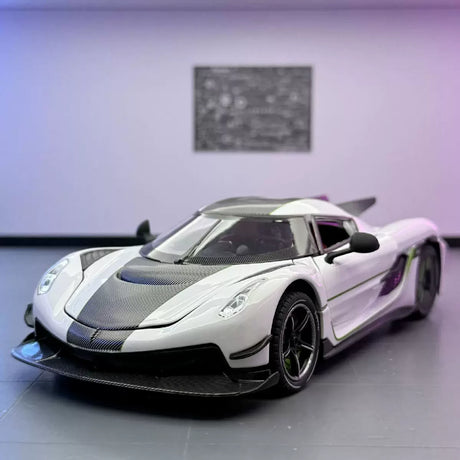 Koenigsegg 2020 Jesko Absolut wit 1:24 – diecast displaymodel