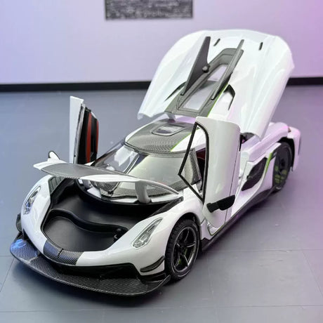 Koenigsegg 2020 Jesko Absolut wit 1:24 – diecast displaymodel