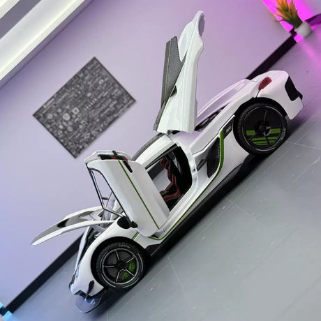 Koenigsegg 2020 Jesko Absolut wit 1:24 – diecast displaymodel