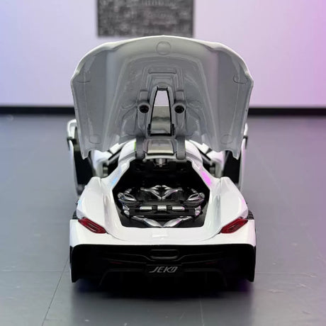 Koenigsegg 2020 Jesko Absolut vit 1:32 – pressgjuten visningsmodell