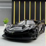 Koenigsegg 2021 Jesko Attack svart 1:32 – pressgjuten visningsmodell