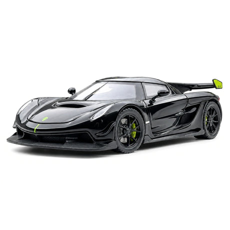 Koenigsegg 2021 Jesko Attack svart 1:32 – pressgjuten visningsmodell