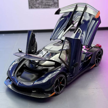Koenigsegg 2021 Jesko Attack blauw 1:24 – diecast displaymodel