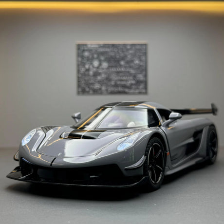 Koenigsegg 2021 Jesko Attack grijs 1:24 – diecast displaymodel