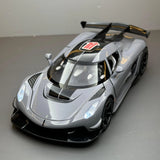 Koenigsegg 2021 Jesko Attack grijs 1:24 – diecast displaymodel