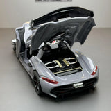 Koenigsegg 2021 Jesko Attack grijs 1:24 – diecast displaymodel