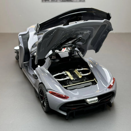 Koenigsegg 2021 Jesko Attack grijs 1:24 – diecast displaymodel