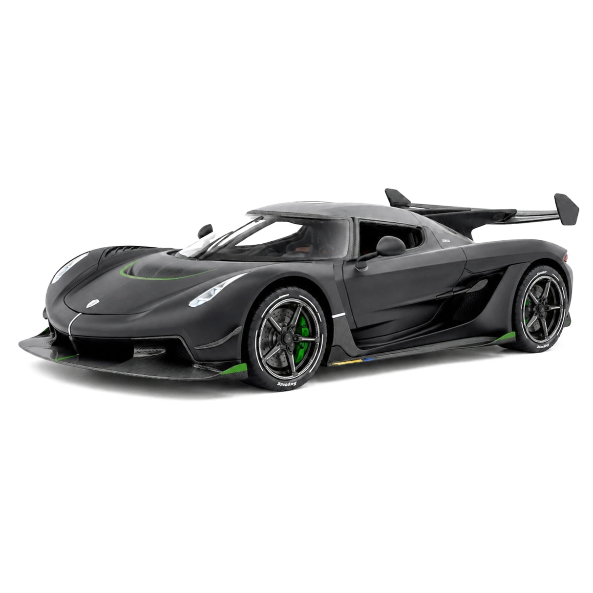 Koenigsegg 2021 Jesko Attack Matte zwart 1:24 – diecast displaymodel