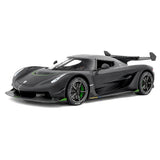 Koenigsegg 2021 Jesko Attack Matte zwart 1:24 – diecast displaymodel