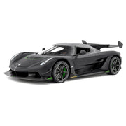 Koenigsegg 2021 Jesko Attack Matte zwart 1:24 – modelauto van gegoten metaal voor display