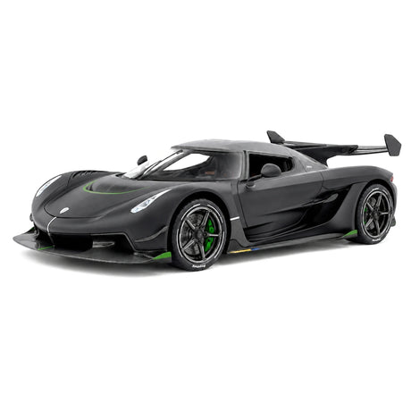 Koenigsegg 2021 Jesko Attack Matte zwart 1:24 – diecast displaymodel