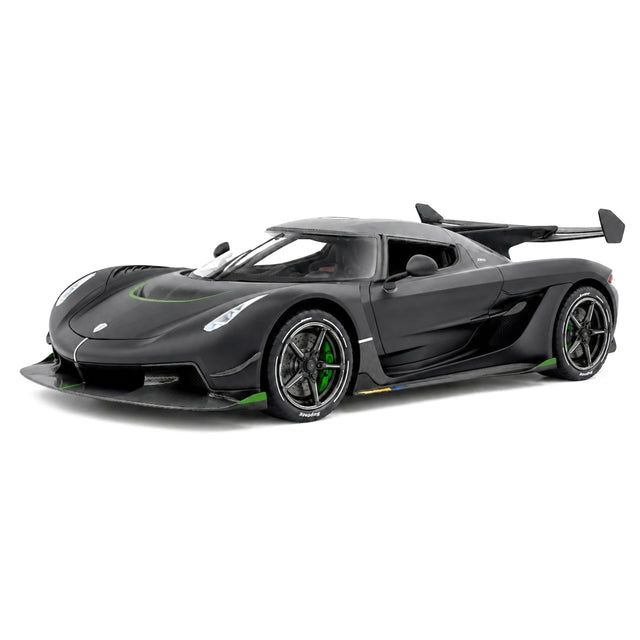 Koenigsegg 2021 Jesko Attack Matte zwart 1:24 – diecast displaymodel