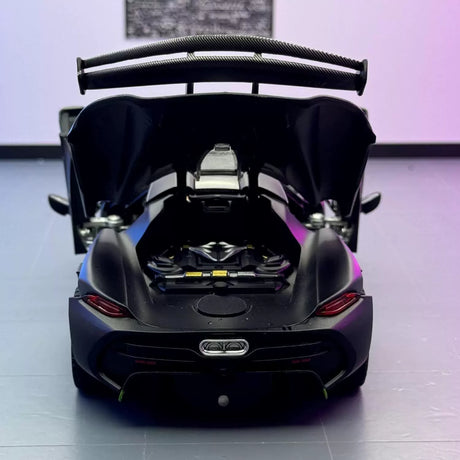 Koenigsegg 2021 Jesko Attack Matte zwart 1:24 – diecast displaymodel