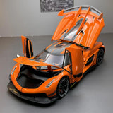 Koenigsegg 2021 Jesko Attack oranje 1:24 – diecast displaymodel