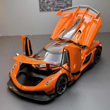 Koenigsegg 2021 Jesko Attack oranje 1:24 – diecast displaymodel