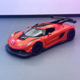 Koenigsegg 2021 Jesko Attack orange 1:32 – pressgjuten visningsmodell