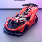 Koenigsegg 2021 Jesko Attack orange 1:32 – pressgjuten visningsmodell