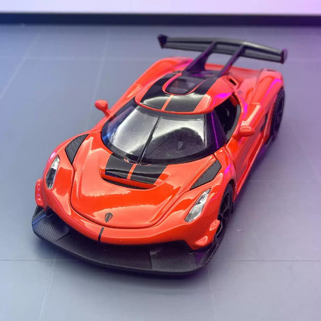 Koenigsegg 2021 Jesko Attack orange 1:32 – pressgjuten visningsmodell