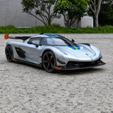 Koenigsegg 2021 Jesko Attack zilver 1:24 – diecast displaymodel