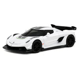 Koenigsegg 2021 Jesko Attack vit 1:32 – pressgjuten visningsmodell