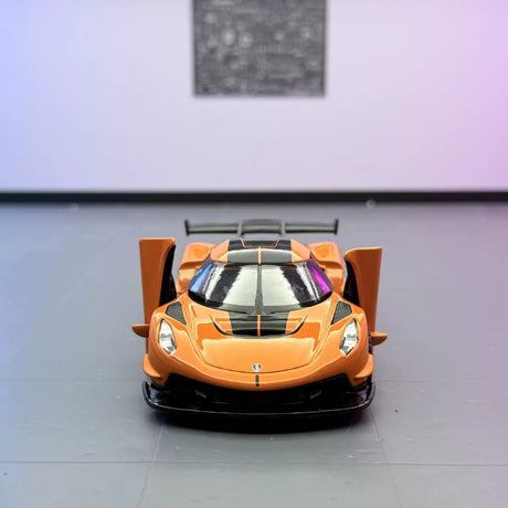 Koenigsegg 2021 Jesko Attack gul 1:32 – pressgjuten visningsmodell