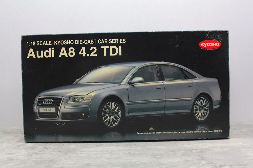 [Kyosho] 1:18 Audi 2007 A8 4.2 TDI D3 Blue Model Car Die-Cast