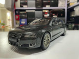 [Kyosho] 1:18 Audi 2010 A8 W12 D4 Black Model Car Die-Cast