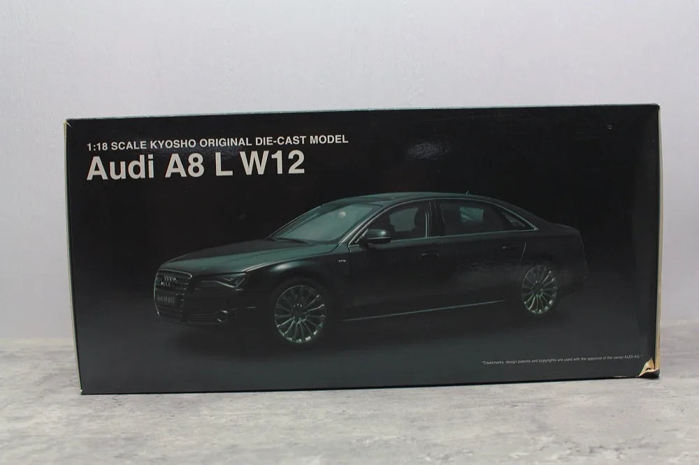 [Kyosho] 1:18 Audi 2010 A8L W12 D4 Black Model Car Die-Cast