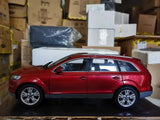 [Kyosho] 1:18 Audi 2010 Q7 Facelift punainen pienoismalli Die-Cast