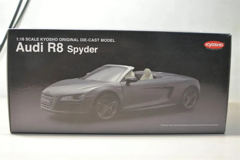 [Kyosho] 1:18 Audi 2010 R8 Spyder Gray Model Car Die-Cast