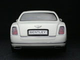 [Kyosho] 1:18 Bentley 2010 Mulsanne White Model Car Die-Cast