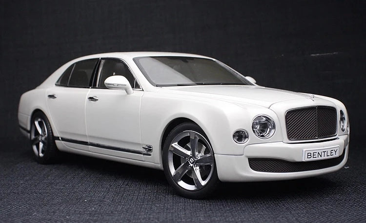 [Kyosho] 1:18 Bentley 2010 Mulsanne White Model Car Die-Cast