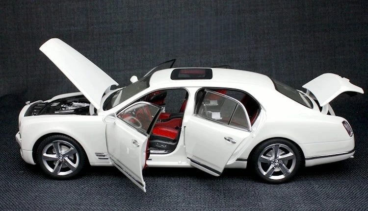 [Kyosho] 1:18 Bentley 2010 Mulsanne White Model Car Die-Cast