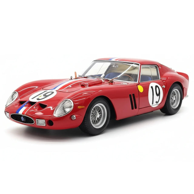 [Kyosho] 1:18 Ferrari 1962 250 GTO Red Racing Livery #19 Model Car Die-Cast