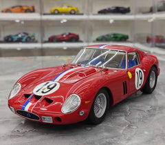 [Kyosho] 1:18 Ferrari 1962 250 GTO rosso da corsa Livery #19 modellino di auto Die-Cast