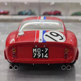 [Kyosho] 1:18 Ferrari 1962 250 GTO Red Racing Livery #19 Model Car Die-Cast