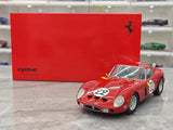 [Kyosho] 1:18 Ferrari 1962 250 GTO Red Racing Livery #22 Model Car Die-Cast