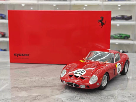 [Kyosho] 1:18 Ferrari 1962 250 GTO rood Racing Livery #22 modelauto Die-Cast